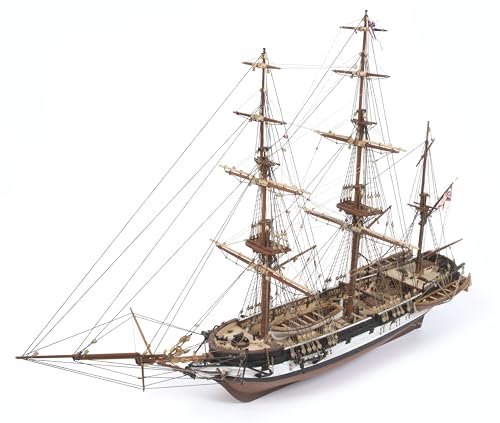 OcCre HMS Beagle 1:60 Scale Wooden Ship Model Construction Kit#12005 Adult Assembly Required (Model Only - No Paint) - color: Model Only - No Paint