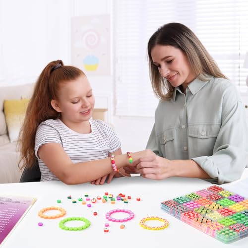 600pcs Polymer Clay Beads Bracelet Making Kit, Assorted Fruit Beads - color: 2#Fruit