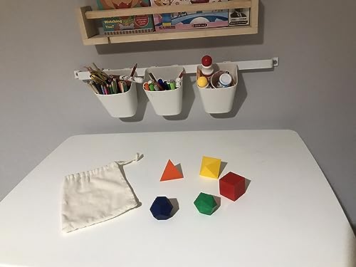 3D Printed Platonic Solids - Cube, Tetrahedron, Octahedron, Dodecahedron, Icosahedron, Pouch Gift