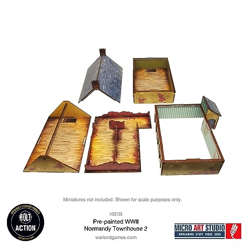 Micro Art Studio: WW2 Normandy Townhouse 2 HDF Prepainted Terrain