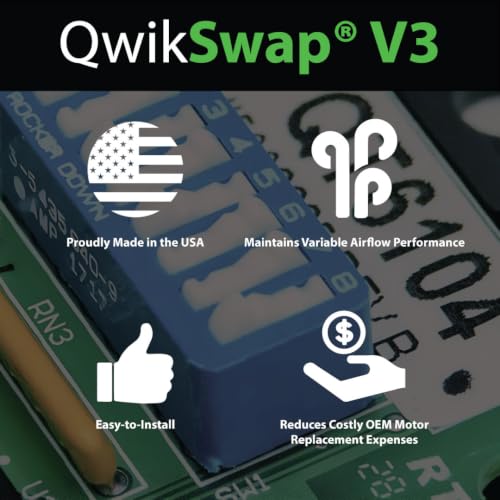 QwikProducts QwikSwap V3 ECM Motor Replacement for HVAC Blown ECM Motors
