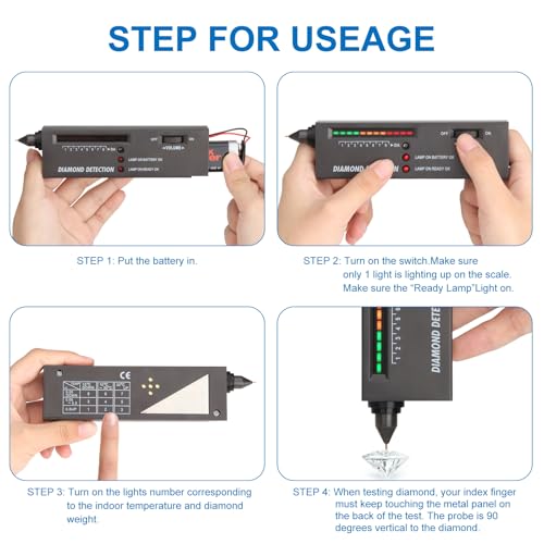 Siziviki Diamond Tester Pen Pro High Accuracy Jewelers' Diamond Detector