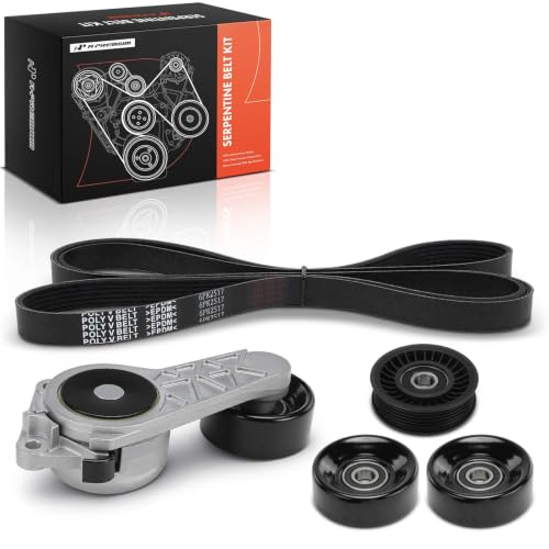 A-Premium Engine Serpentine Drive Belt Kit with Tensioner & Idler Pulley