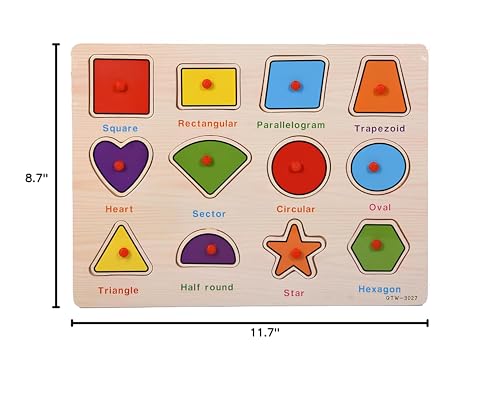 3-Pack | Alphabet, Numbers & Shapes Wooden Puzzles for Toddlers 3-5 Years Old – ABC, 1-20 & Shape Learning Toy with Puzzle Board & Blocks, Preschool Educational Toy for Boys & Girls - style: Alphabet + Numbers + Shapes