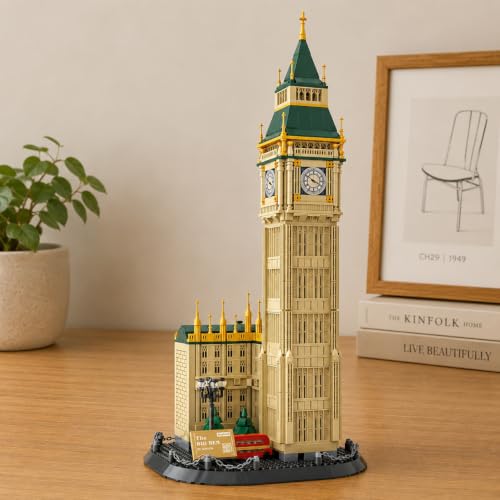 1095Pcs Big Ben London Building Set World Landmark Architecture Model Collectible Toy for Kids and Adults - color: Big Ben