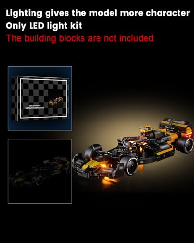 LED Light Kit for Lego 77252 APXGP Team Race-Car from F1 The Movie,Compatible with Lego 77252 Building Blocks Model