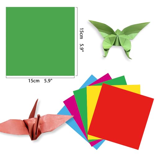6x6" Origami Paper,50Sheets Double Sided Colored Paper,Square Craft Paper - color: 50sheets-Solid Color