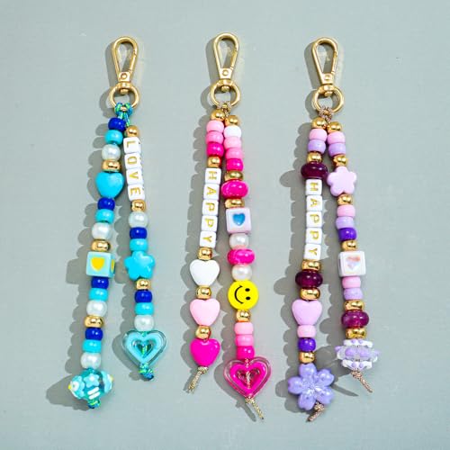 MYCUTEY 421Pcs DIY Bag Charms and Keychain Making Kit - color: Keychain kit-A