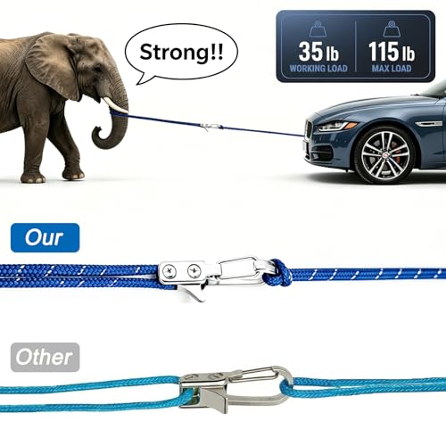 6-Pack Tensioner & Rope Tightening Tool, Paracord Adjusters with Roller Lock Buckle for Easy and Secure Tying, Heavy Duty Tie Down for Boating, Camping & Outdoor Gear