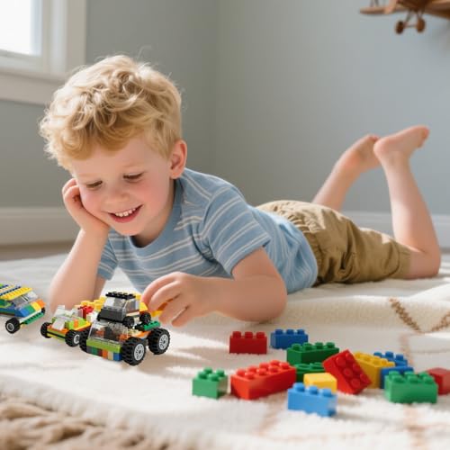 HUIZDQ 450pcs Wheels and Axles Set, Compatible with Classic Brick Toys - color: Multicolor, size: 450