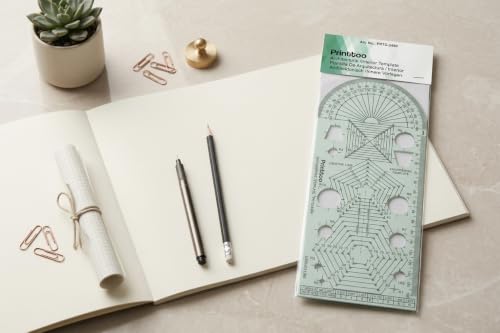 Printtoo Engineering Drafting Template Technical Drawing Stencil Ruler Tool - color: Series -PRTD-2450A