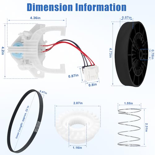 Set of WH03X32097 Transmission Pulley/Nut, WH03X30517 Washer Shift Actuator