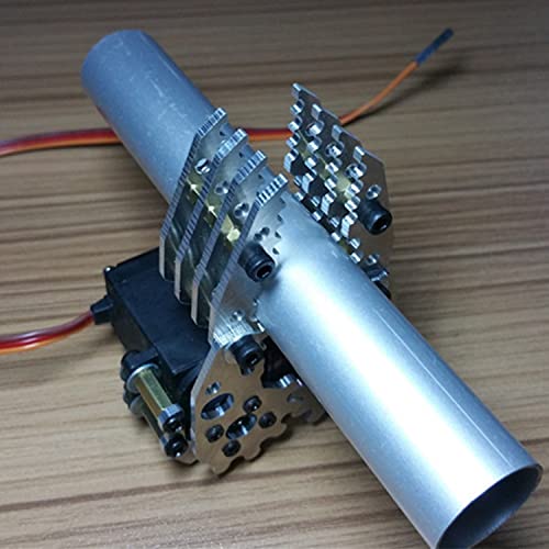 Professional Metal Robot Arm/Gripper/Mechanical Claw/Clamp/Clip with High Torque Servo, RC Robotic Part Educational DIY for Arduino/Raspberry Pie, Science STEAM Maker Platform (Silver) - color: Silver