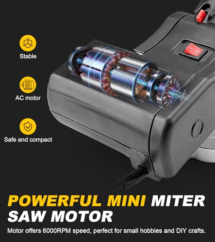 Sbestily Mini Miter Cut-Off Chop Saw for Miniature Model Making, Arrow Saw