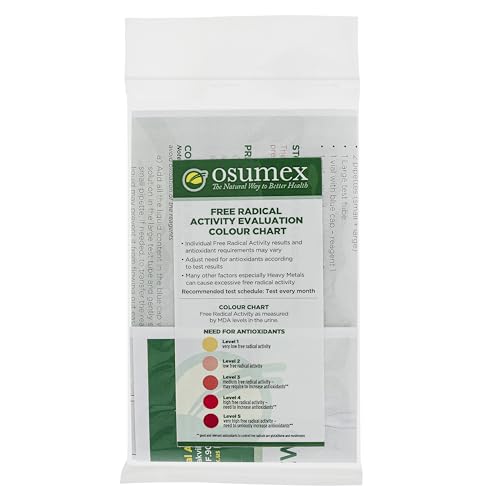 Free Radicals Testing Kits Urine Test Kit Pack of 1-Free Radical Activity Health Test Kit at Home, Urine Tester for Adult, Early Detection Health Kits, Malondialdehyde (MDA) Home Tests for Monitoring