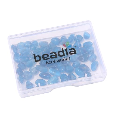 BEADIA Natural Irregular Freeform Apatite Stone Beads for DIY Jewelry Making 5-8mm 38cm - color: Apatite