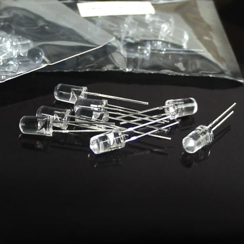LEDs, Single LED Light LED Diode Lamp DIY Kit 3mm 10 Colors 10PCS