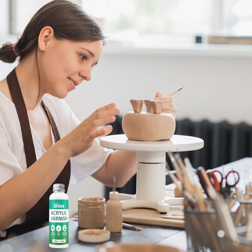 120ML Air Dry Clay Glaze with 29Pcs Clay Tools Kit