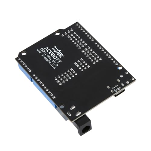 ESP32 Development Board Max V1.0 Compatible with Arduino, USB-C, Wi-Fi, Bluetooth, MicroPython Compatible, Single Board Computer Suitable for Building Mini PC/Smart Robot/Game Console (QA009) - color: Black