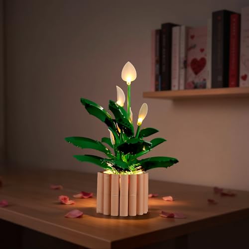 YEABRICKS LED Light for Lego-11504 Botanicals Peace Lily Building Blocks Model (Building Set NOT Included) - style: Only Light LEGO 11504 Peace Lily