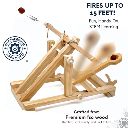 Pathfinders Stem Kits Roman Catapult STEM Educational Wooden Kit