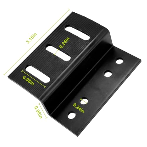 Newpowa Solar Panel Mounting Z Brackets, with Nuts and Bolts, Designed for PRO Series, Black, 2 Set of 4 Units - size: UP Black*2