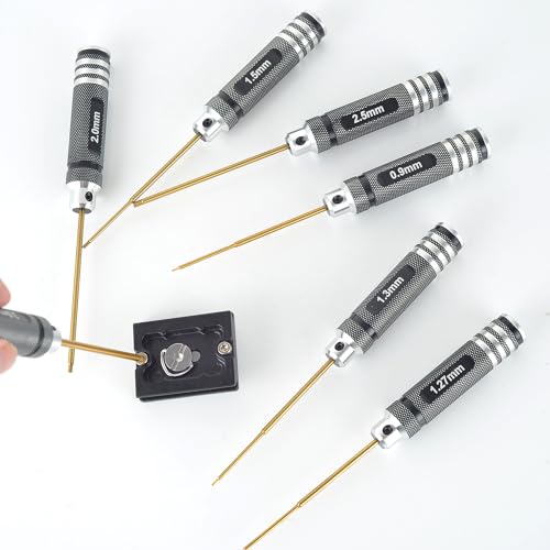 Professional RC Titanium Plated Ti Coated Hex Screwdriver Set 7PCS