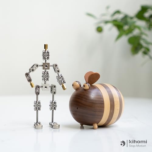 Studio Stop Motion Armature Kit - Feet Tie Down DIY Metal Puppet Figure Skeletons Easy Assembly for Animation Character Design & Creative Fun, Perfect for Stop Motion Animation (Silver, 4.5in) - size: 4.5in