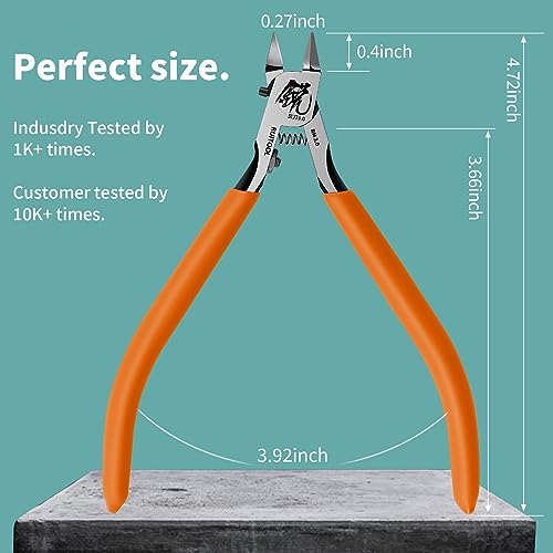 RUITOOL Model Nippers for Advancers, Single Blade Sprue Cutter for Gunpla - color: Orange