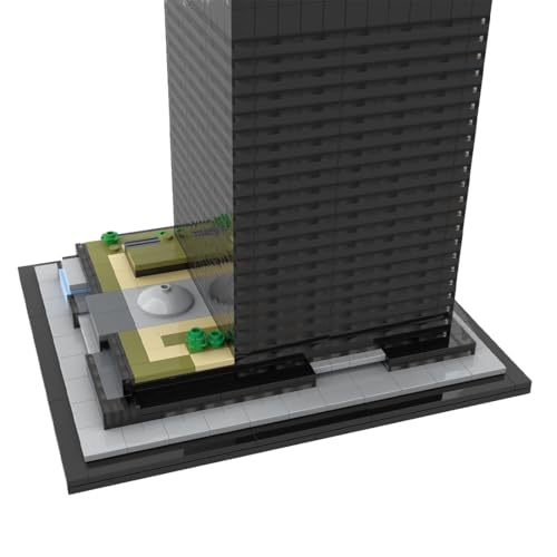 Iconic Chicago Architecture Building Blocks Set for Adults, 2845PCS MOC-127024 1/800 World Famous Landmark Street Scene Building Bricks Set, DIY Assembly Construction Model Gift - style: Iconic Chicago Landmark Street Scene