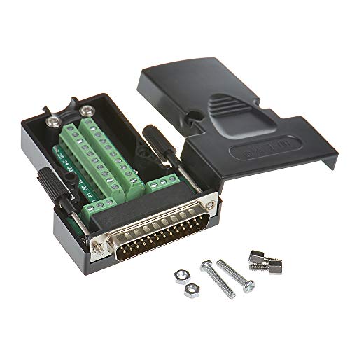 2PCS DB25 Solderless RS232 Serial to 25 pin Terminal Male Adapter - style: 2PCS Male