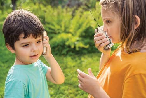 MindWare Gearjits Circuits Walkie Talkies – Build-Your-Own Wooden Walkie Talkie Kit – STEM Building Kit for Kids Ages 8+ – Works Up to 1,600 Feet – 2‑Player Set
