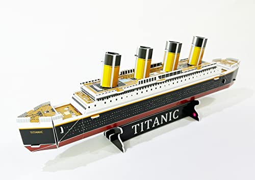 Brick Loot Titanic Paper Craft Kit, 30-Piece Ship Model DIY Display Puzzle