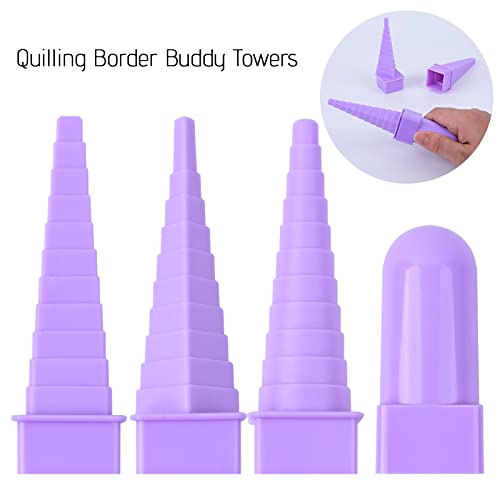 Beginner Paper Quilling Kit with 5mm Strips, 36 Colors and 10 Projects