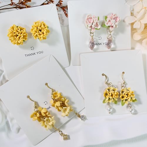 Xaekicr 4pcs Mini Flower Polymer Clay Cutters – Clay Earring Cutters for Floral Jewelry, Polymer Clay Molds for Handmade Accessories, Clay Tools for DIY Crafting - color: 2I color