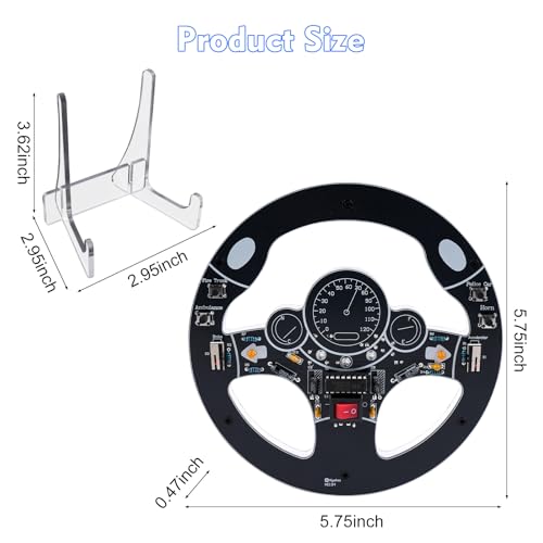 MIOYOOW DIY Car Steering Wheel Soldering Practice Kit with Sound & Lights