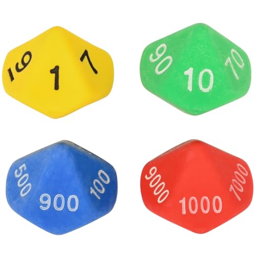 LEARNING ADVANTAGE Place Value Dice, 10 Sided, Pack of 12