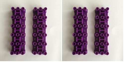 Rainbow Loom Six-pin Expansion Bases - Create Wider, Larger Bracelets - Each Pack Includes 2 Purple Bases (R0064B) (Pack of 2) - size: Large (Pack of 2)