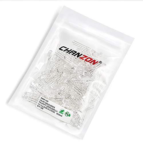 CHANZON 100 pcs 5mm Red & Green LED Diode Lights Common Anode - color: A) Red & Green (Ca) (100pcs)