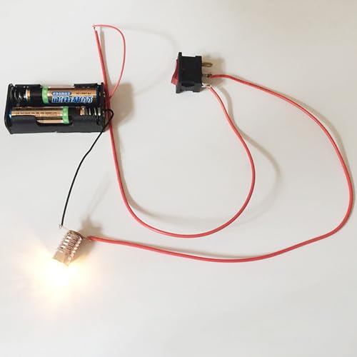 1set Electrical Circuit Experiment Kit Black DIY Physics - color: Black, size: 2.5V