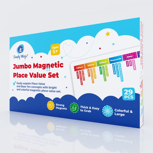 29 PCS Simply Magic Display Magnetic Place Value Set - Place Value Magnets