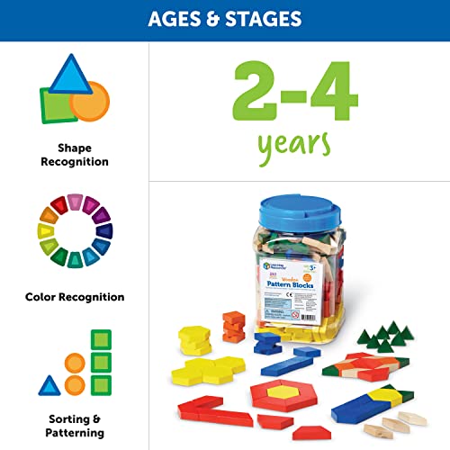 Learning Resources Wooden Pattern Blocks