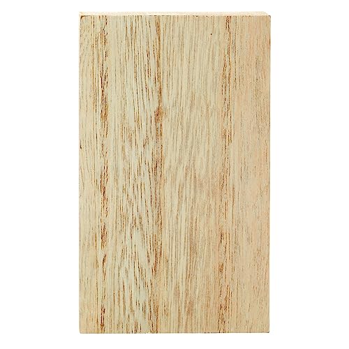 Bright Creations Unfinished MDF Wood Board - 5 x 3 x 1 in, Pack of 4 - Smooth Surface for Paint & Stain - Wood Pieces for Crafts - size: Rect. 5x3x1in