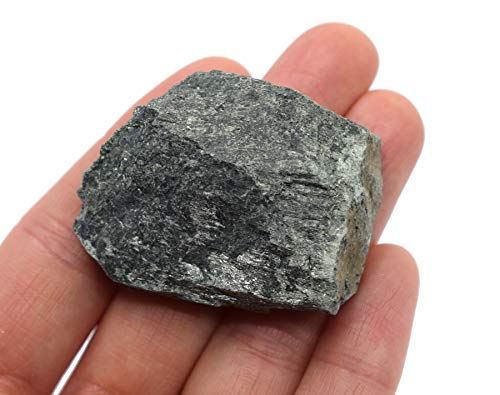 EISCO 6PK Raw Augite, Mineral Specimens - Approx. 1" - Geologist Selected & Hand Processed - Great for Science Classrooms - Class Pack