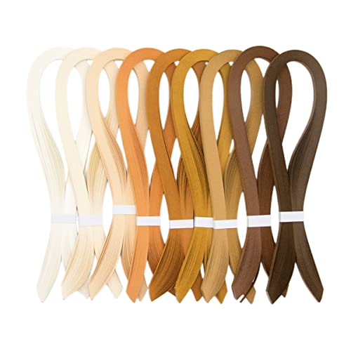 ODETOJOY White Quilling Paper Strips for Crafts Paper Quilling 3mm/5mm/7mm/10mm Set-120pcs, 54cm - size: 1.5/3/5/7/10mm set