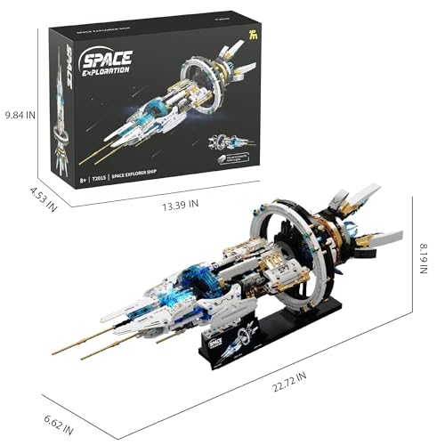 Space Station Building Set Spaceship Model and Display Stand 1583P - style: T2015