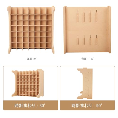 Paint Rack Organizer with 49 Holes Suitable for 10ml TAMIYA/10ml MR HOBBY/18ml MR HOBBY, Model Tool Storage with MDF Material, Craft Paint Holder Rack GK13 - size: 49 Holes TAMIYA/MR HOBBY
