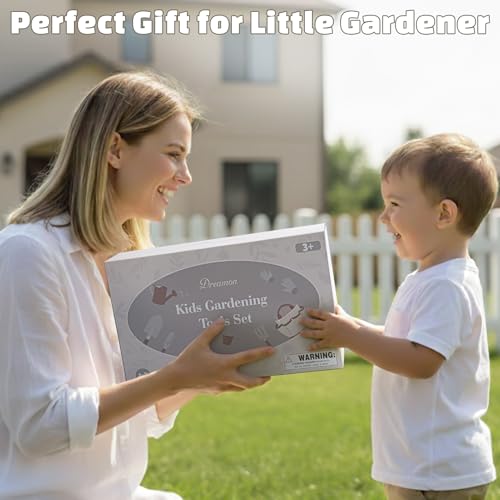 Kids Gardening Set, Quality Gardening Tool Kit Outdoor Toys for Toddlers - color: Neutral Color