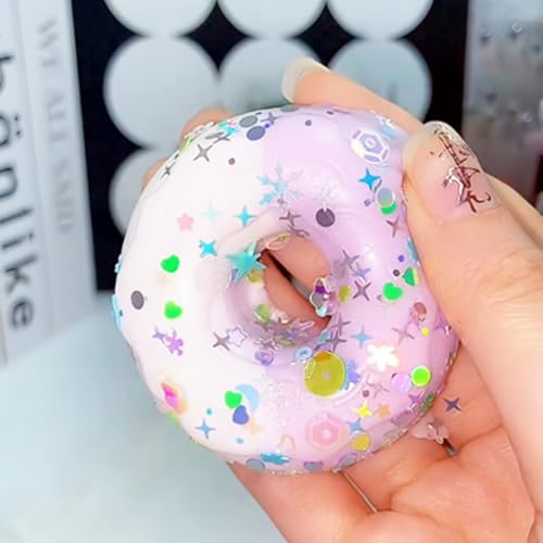 Taba Squishy Maker Kit Gel+Donut Silicone Mold+Pigment+Sprinkles - color: Donut