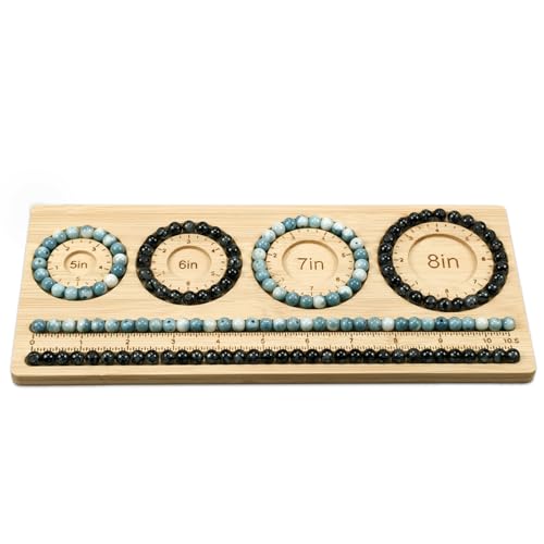 Petoysoso Bead Boards for Jewelry Making, Bamboo Beading Board for Bracelet, Bracelet Bead Board,Jewelry Making Supplies,Beading Tray - size: Bracelet-S5